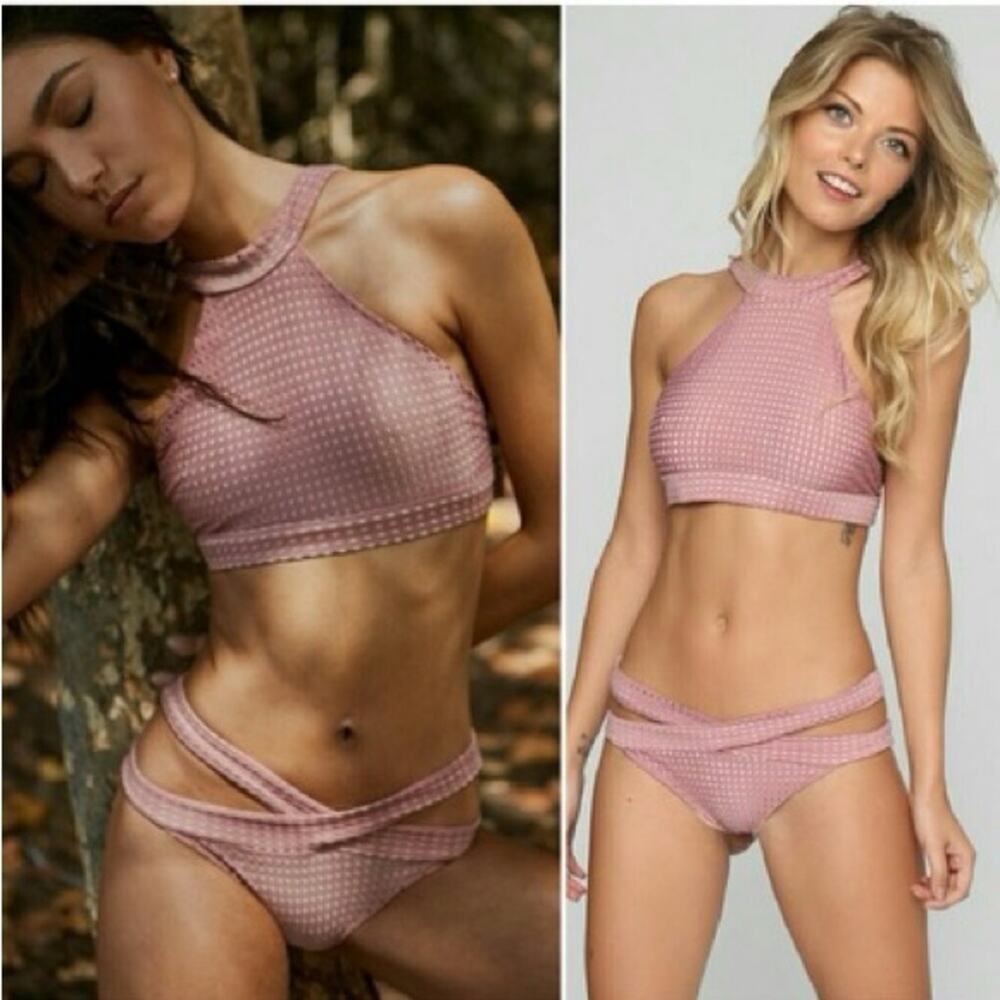 NWT ACACIA Fiji Mesh Bikini Bottom Size Large